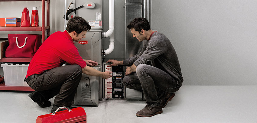 Bryant technical support helping home owner with AC unit